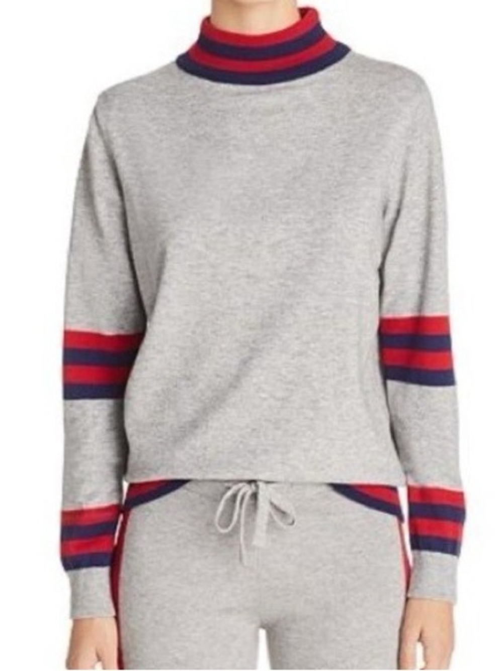 Madeleine Thompson cashmere mockneck pullover sweater and jogger Set